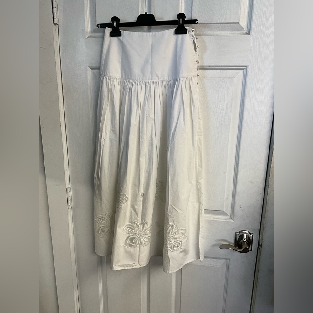 Edonie Long Poplin Skirt - Picture 4 of 8
